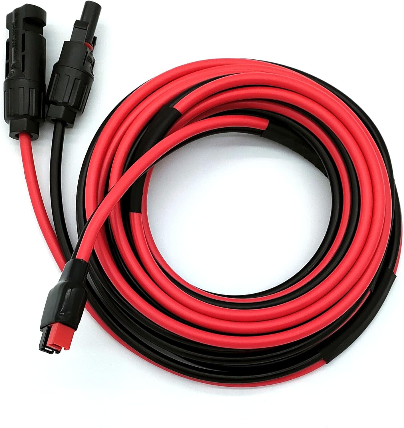 12AWG 50FT Solar to ADS Adapter Charge Cable for Solar Generator,Solar Charge Controller and Portable Power Stations (12AWG 50FT Horizontal)