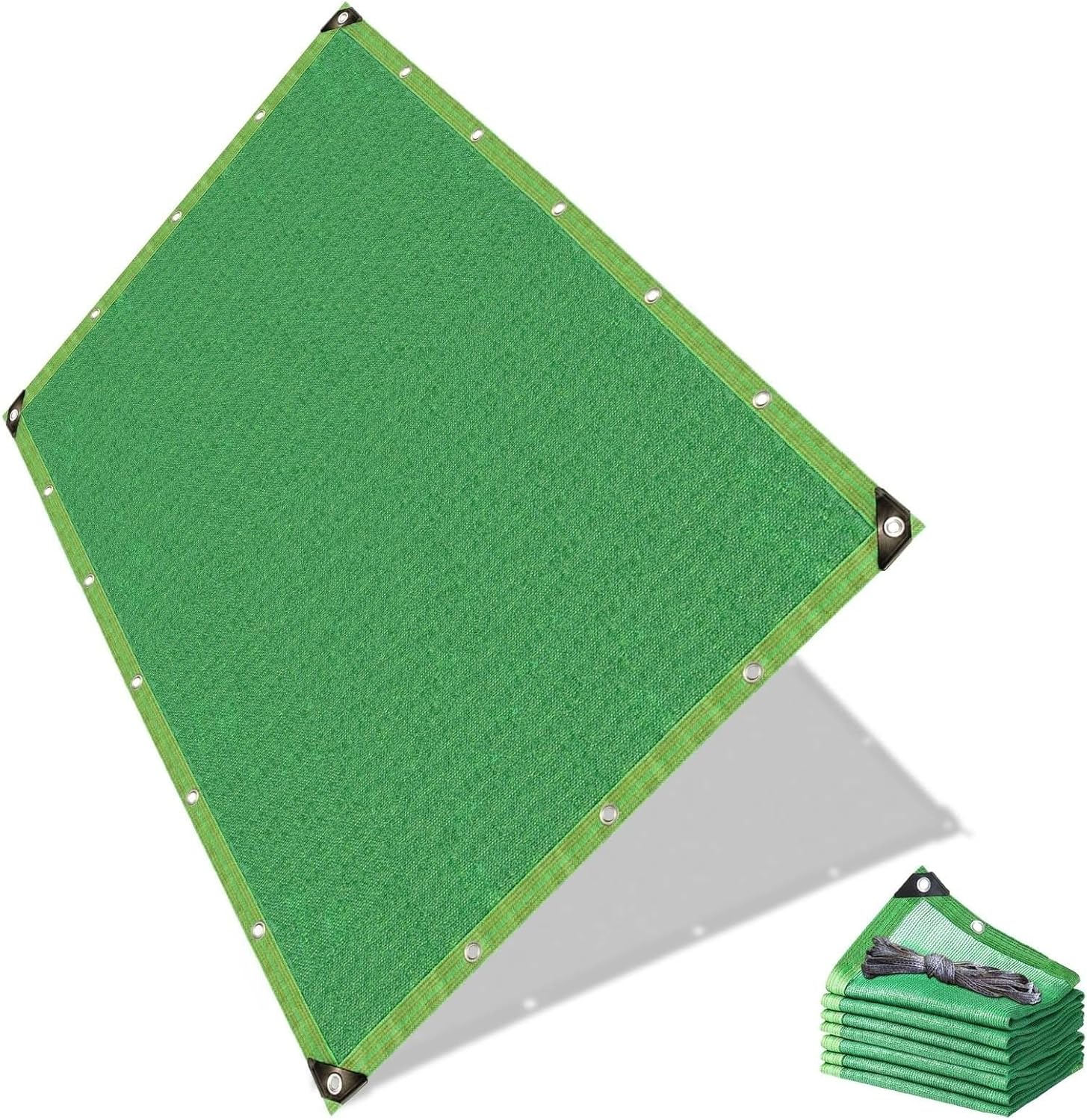 Shade Cloth for Patio Tear-Resistant Resistant, Sun Shade Netting, Cover Mesh for Garden Breathable, Sunblock Net for Plants for Outdoor Plant Greenhouse Flowers Pergola Canopy(Green,6x10m)