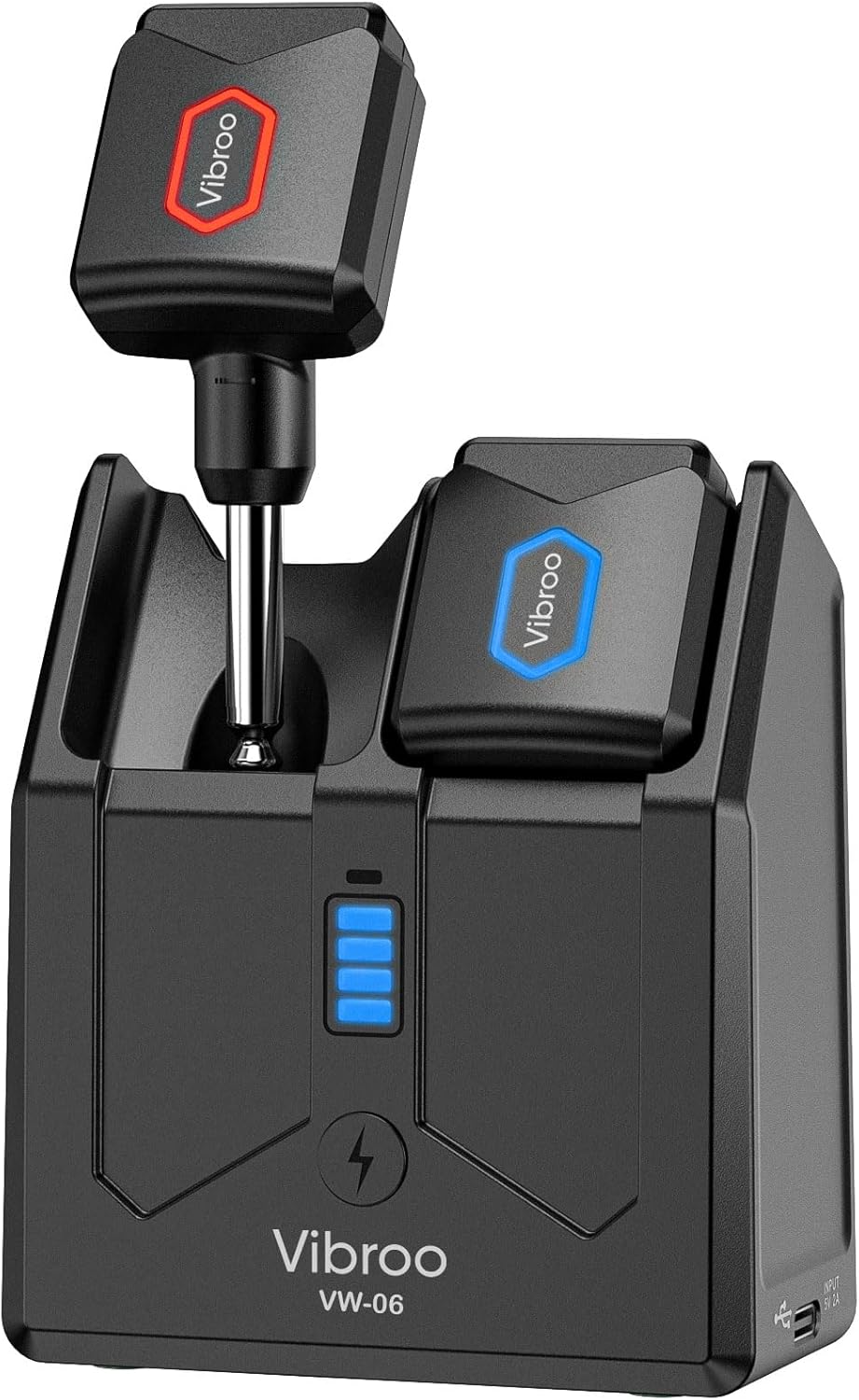 5.8Ghz Wireless Guitar System, Charging Case Included, Wireless Transmitter and Receiver with 4 Channels for Guitars Bass and Other Electric Instruments