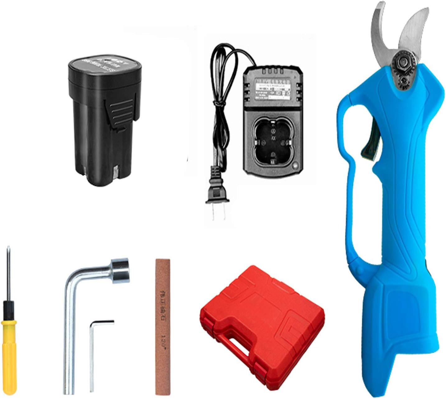 Pruning Shears, Wireless Rechargeable Electric Scissors, 16.8V, 2Ah Battery Work for 3-4 Hours, Maximum Cutting Diameter 28mm, Pruning Gardens and Trees