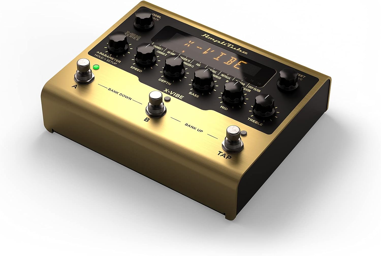 IK Multimedia AmpliTube X-VIBE Modulation Pedal, hyper-realistic emulations, true stereo, software and hardware integration
