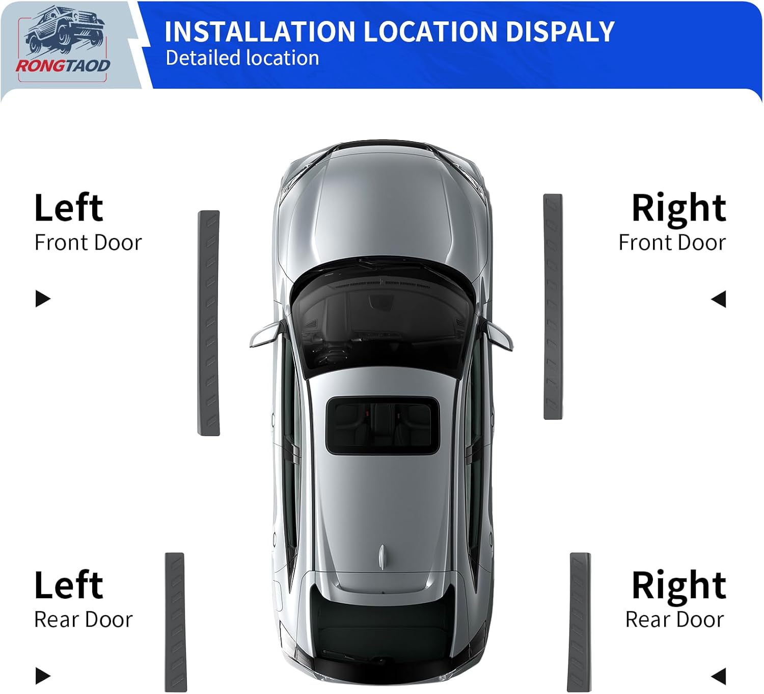 Rongtaod Floor Mats Compatible with 2025 2026 Chevrolet Equinox GMC Terrain NO EV Trunk Mat Trunk Liner Cargo Liner Door Still Protector Chevy Equinox Accessories (Floor Mats Full Set 10pcs)