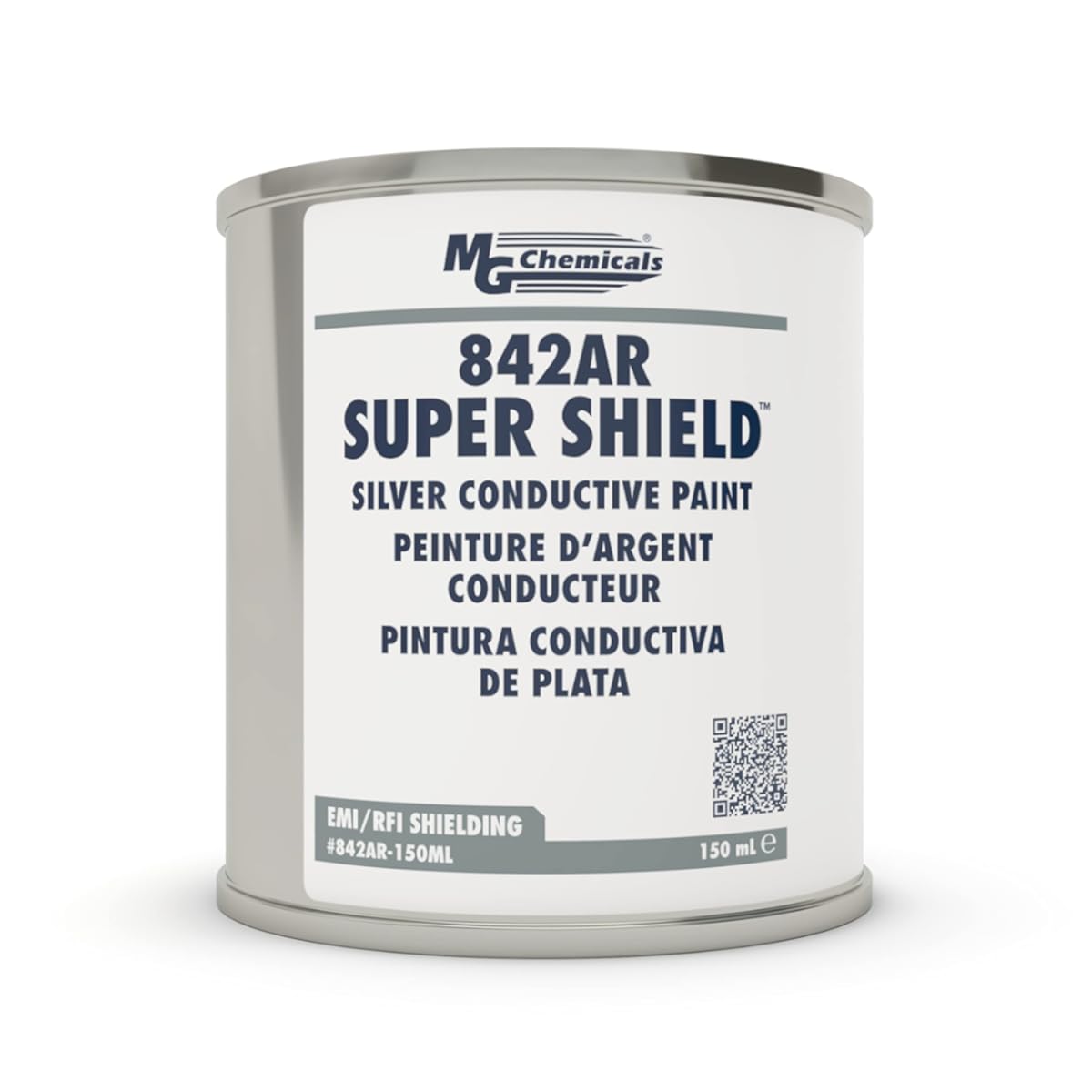 MG Chemicals 842AR-150ML Silver Super Shield Conductive Coating, 150 mL, Metal Jar
