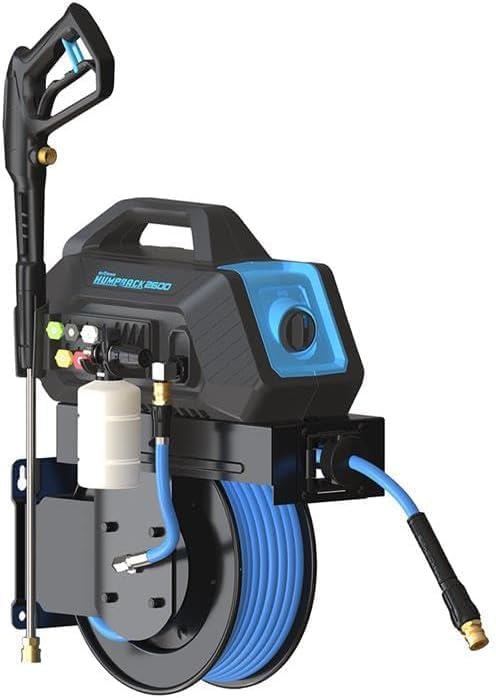 Blu Shield Humpback TTPWRHB1450-3000 Electric Pressure Washer 3000 PSI All-in-One System with Self-Retracting Hose Reel, Inlet Hose & Accessories - Steel Frame, Leak-Free & Space-Saving