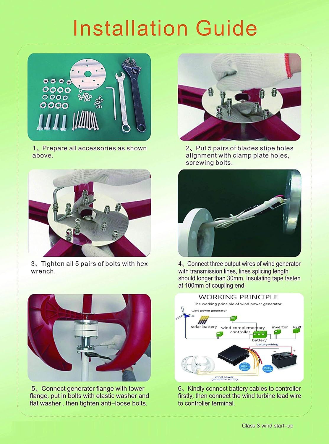 6000W Generator Lantern Vertical Axis Wind Turbines 12V 24V 5 Blades Motor Kit for Home Hybrids Streetlight Use Electromagnetic,12v