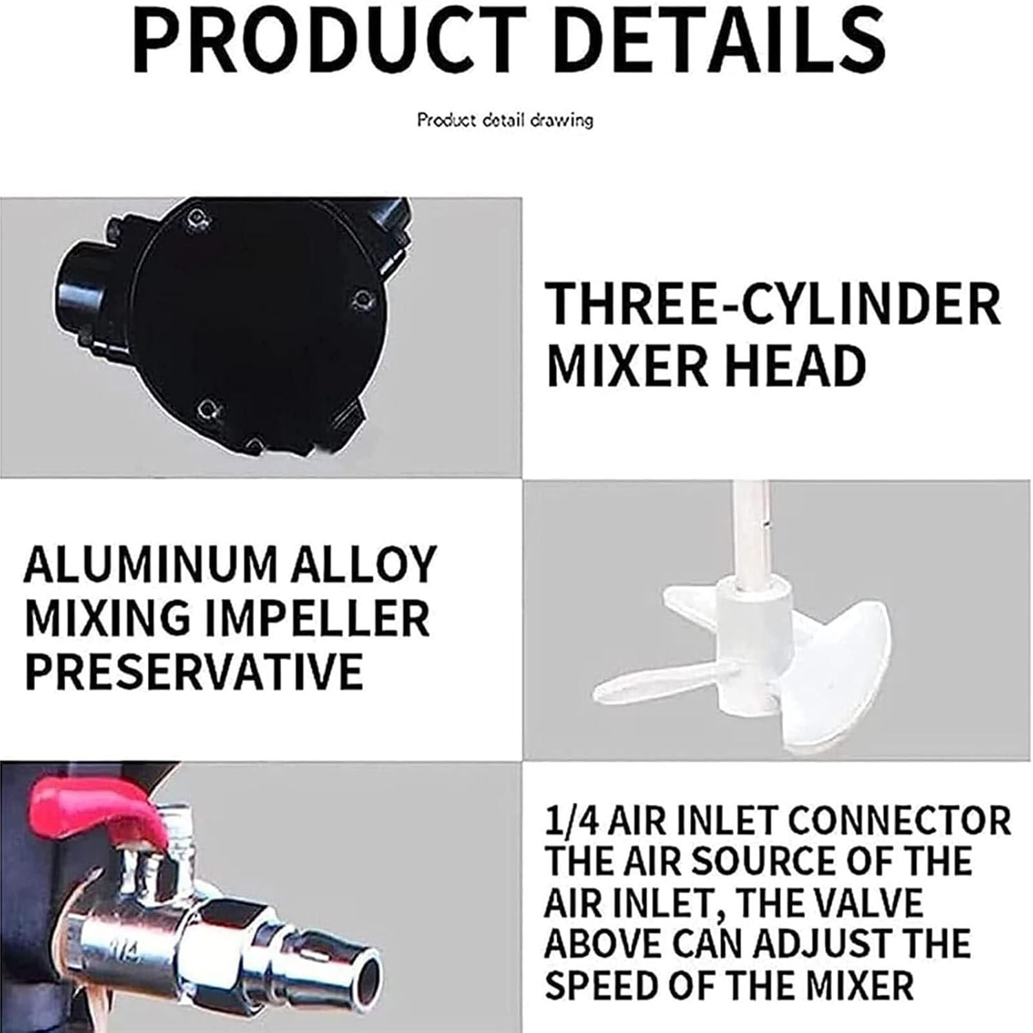 Pneumatic Mixer, 5 Gallon/20l Automatic Lift Paint Stirrer, Desktop Vertical Air Mixer, Ink Mixing Machine, For Viscous Liquid Ink Dye Mixing