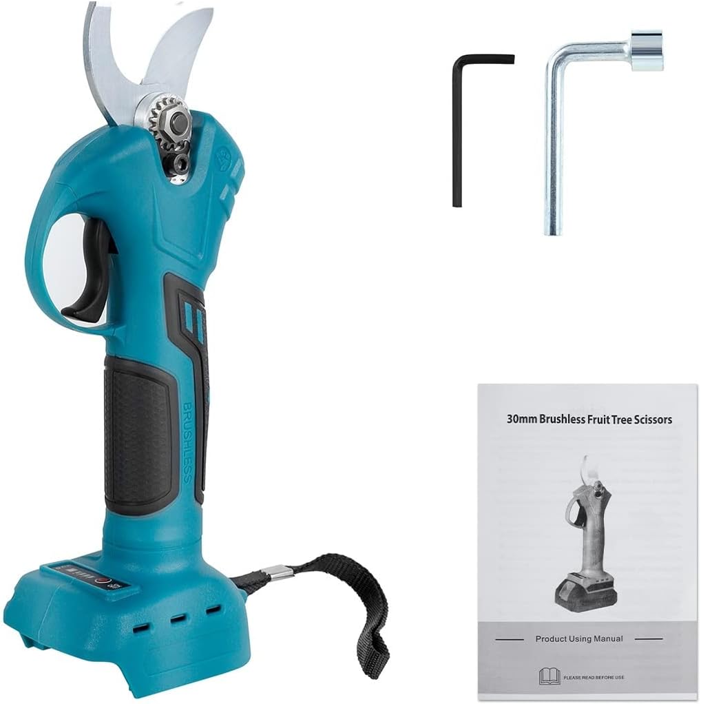 Tree Branch Pruner 4 Gear Electric Pruning Shear Cordless Brushless Pruner Efficient Fruit Tree Pruning Electric Tree Branches Cutter Garden Tools for Efficient Pruning