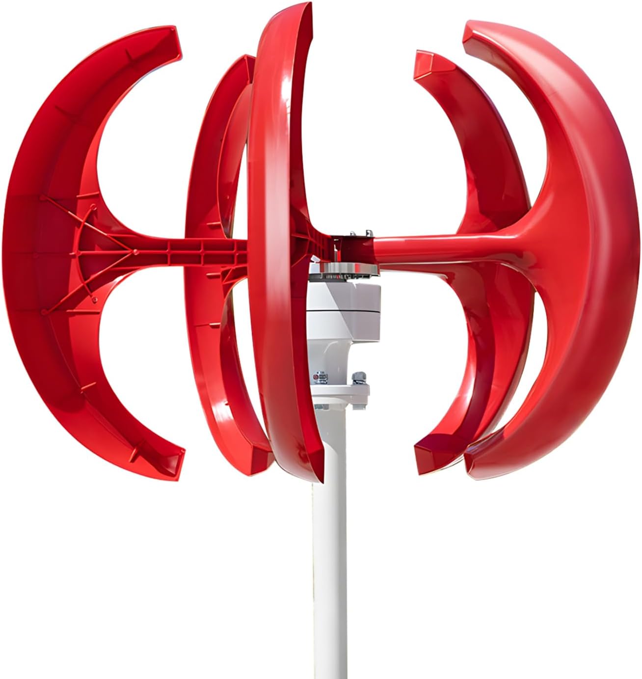 1000W 12V/24V Wind Turbines Generator, 5-Blade Lantern Wind Turbines Generator Kit, Electromagnetic Electricity Producer Equipment(Without Pillars)