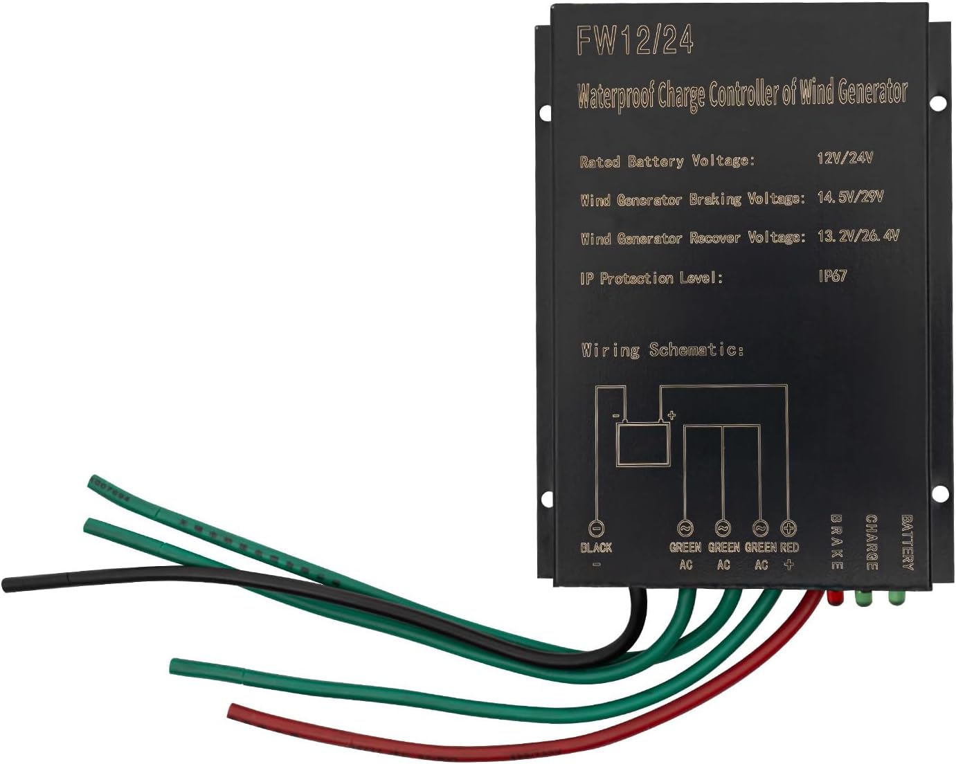 Wind Turbine Generator Kit, 2 Blades 400W Vertical Wind Power Turbine 12V Electro Maglev Axis Wind Generator Portable Helix Natures Generator w/Controller for Marine RV Home Industrial Energy