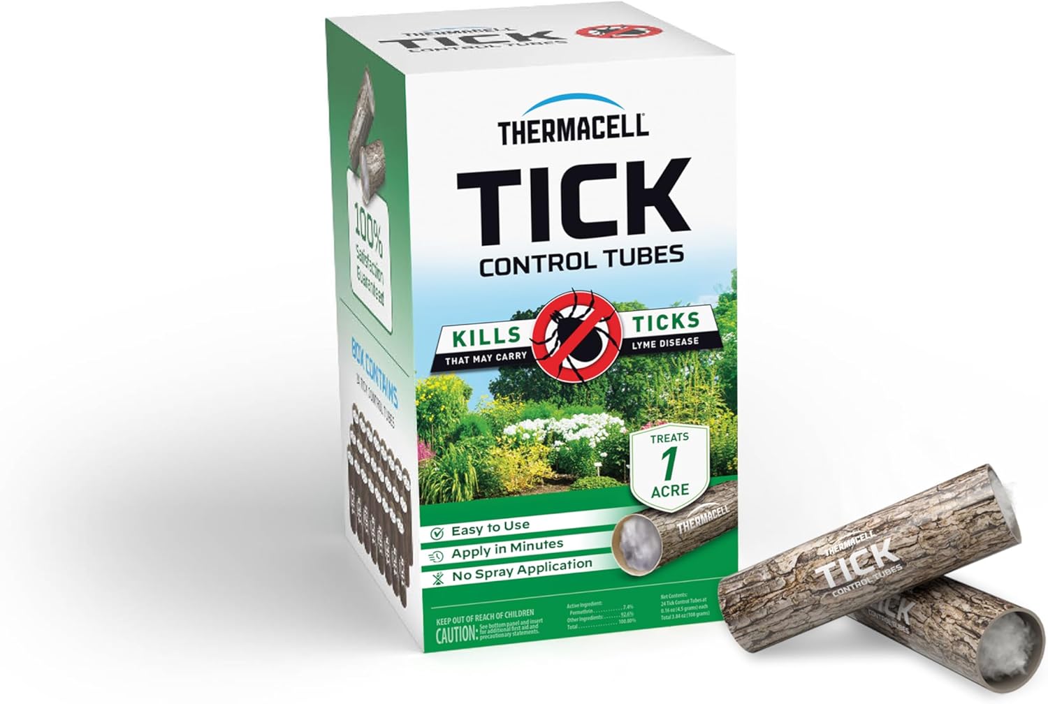 Thermacell Tick Control Tubes for Yards; Protects Backyards and Properties from Ticks; No Spray, No Granules, No Mess; Environmentally Friendly Alternative to Tick Spray & Tick Repellent