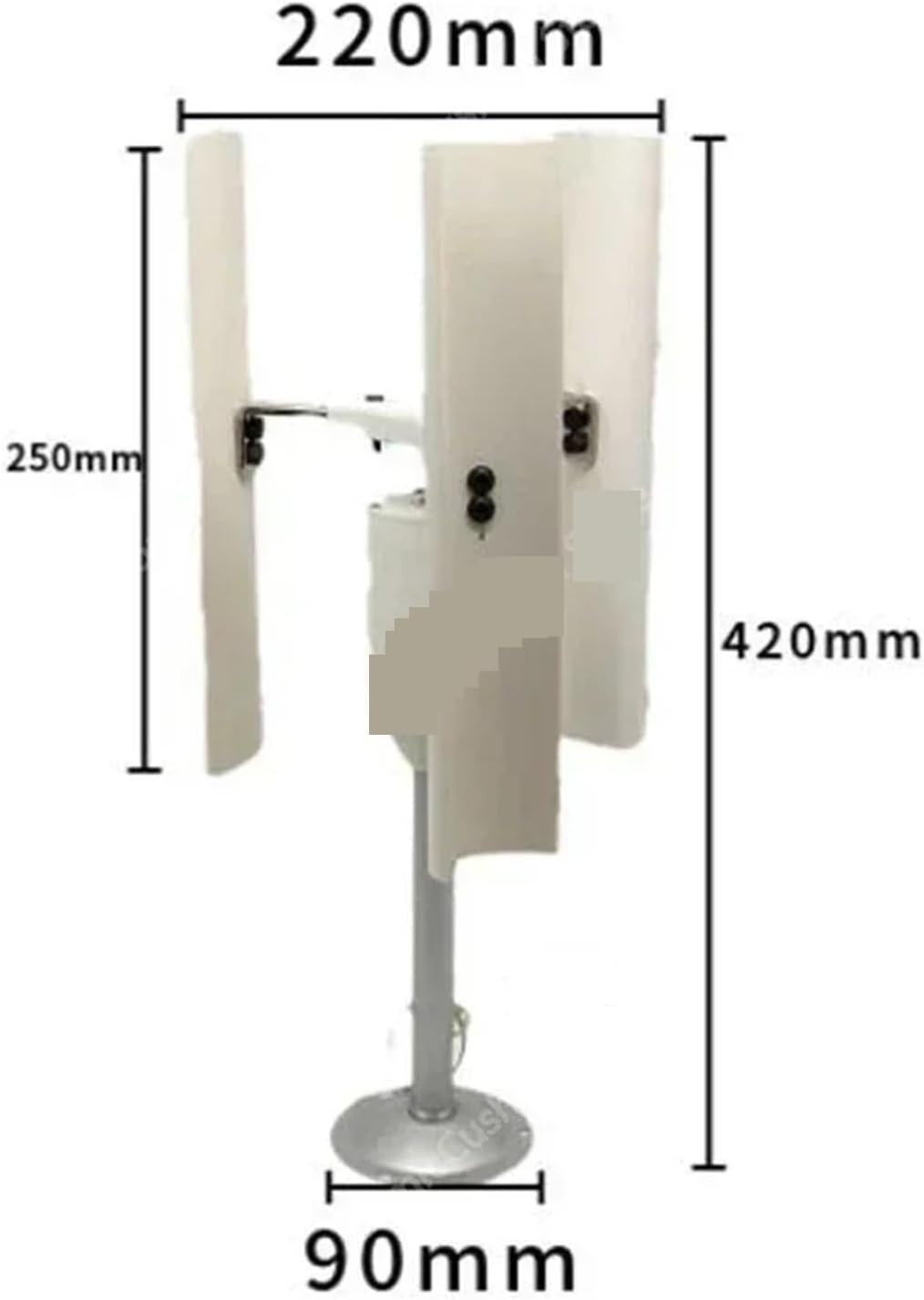 Wind Power DIY Kit Vertical Five-Blade Wind Generator Model Three-Phase Permanent Magnet Brushless Generator Low-Speed Windmill Portable Tools Learn About Renewable Energy & Power