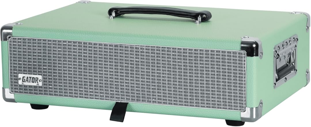 Gator GR-RETRORACK-2SG Vintage Amp Vibe Rack Case - 2U Seafoam Green