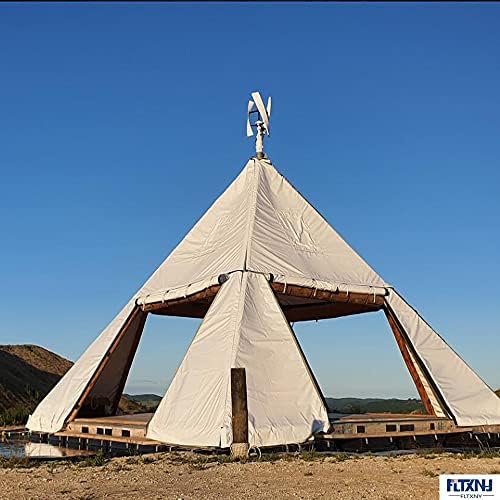 5000W Vertical Magnetic Wind Turbine Generator, 220V 3 Blades Vertical Levitation Upright Wind Generator 12V 24V 48V with MPPT Controller for Home Outdoor Garden (24V)