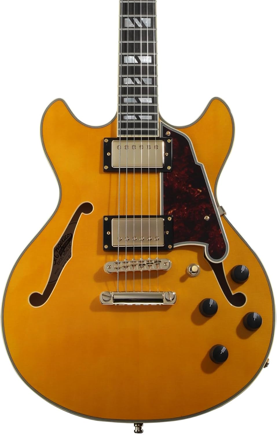 D'Angelico Excel Mini DC Electric Guitar - Amber