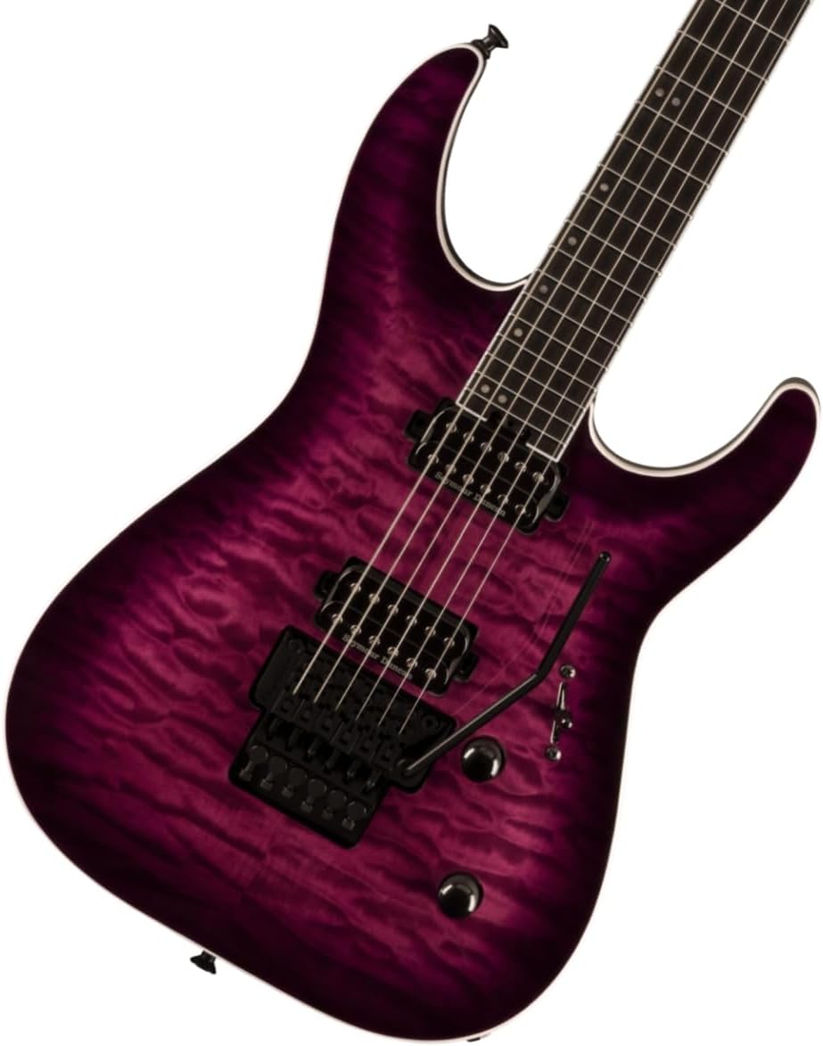 Jackson Pro Plus Series Dinky DKAQ Electric Guitar - Transparent Purple Burst