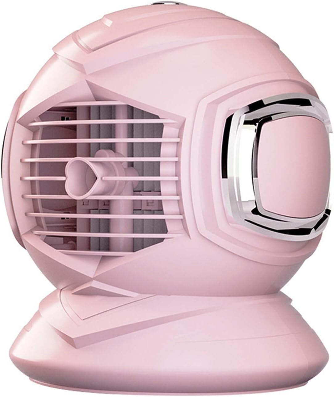 Portable Air Conditioner, Rechargeable Mini Personal Air Cooler Fan with 3 Speed Modes, USB Powered Humidifier, Auto Oscillation Desk Fan for Room Office (Pink)
