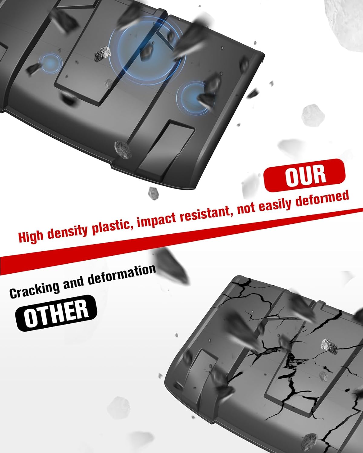 Sport Roof Top for Polaris Ranger XP 2013-2024 Accessories, 2-Piece Combination 2 door Hard Roof Sun Visor for Ranger XP 1000/900, Ranger 1000/570, Replace OEM# 2882911