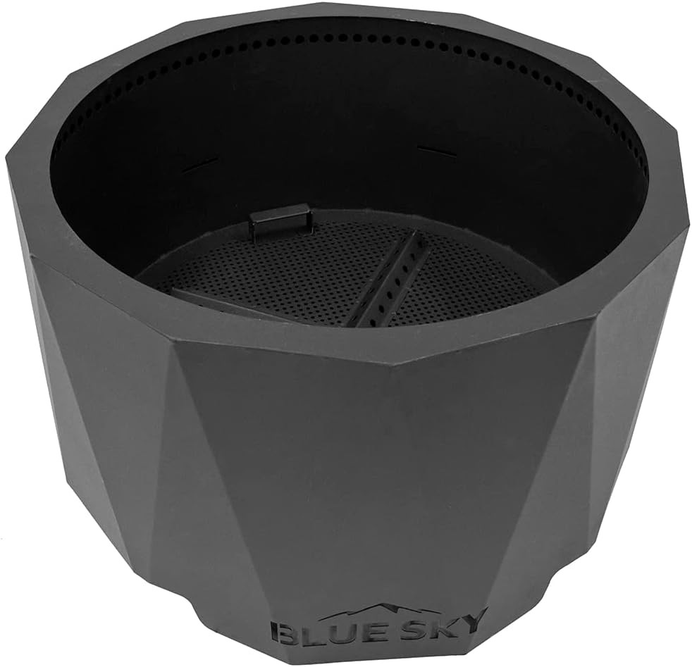 Blue Sky Outdoor Living Round Mammoth Smokeless Patio Fire Pit, Black
