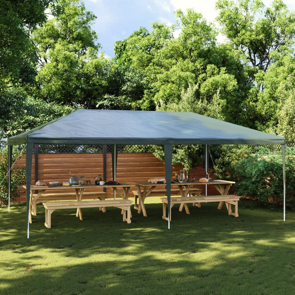 Professional Party Tent 13.1'x19.7' Green 0.3 oz/ft,Portable Party Tent Water-Resistant and UV Resistant Outdoor Shelter for Family Gatherings Outdoor Structures, Outdoor Canopies, Gazebos