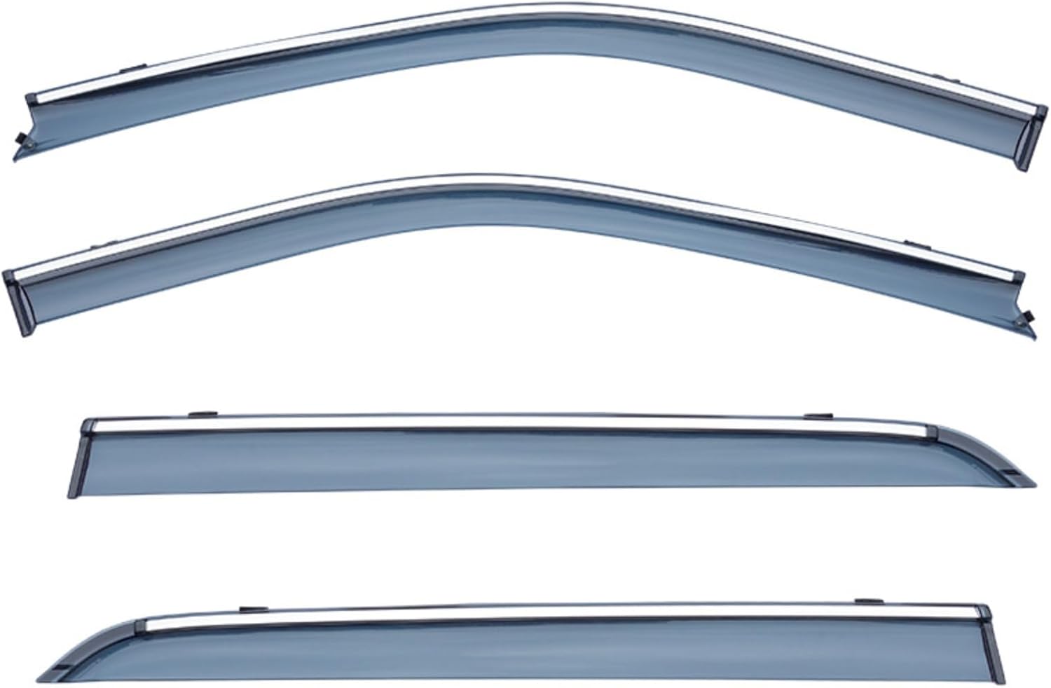 Window Deflectors for Nissan Kicks MK1-P15 2016-2023, Sun Rain Guard Window Visors Vent Shades with Bright Stripes Car Accessories