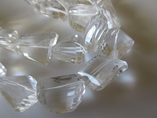 13 inch natural beads strand of 15-26mm faceted tumble crystal quartz gemstone beads for DIY jewelry - necklace, bracelet, earring, ring.