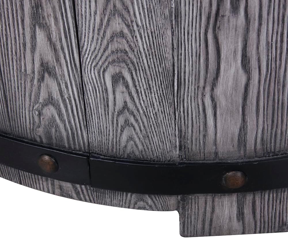 Product Faux Wood Grain Gas Fire Pit Table, Create A Wild Joy Resort On Your Patio with This Fire Pit Table, Antique Black