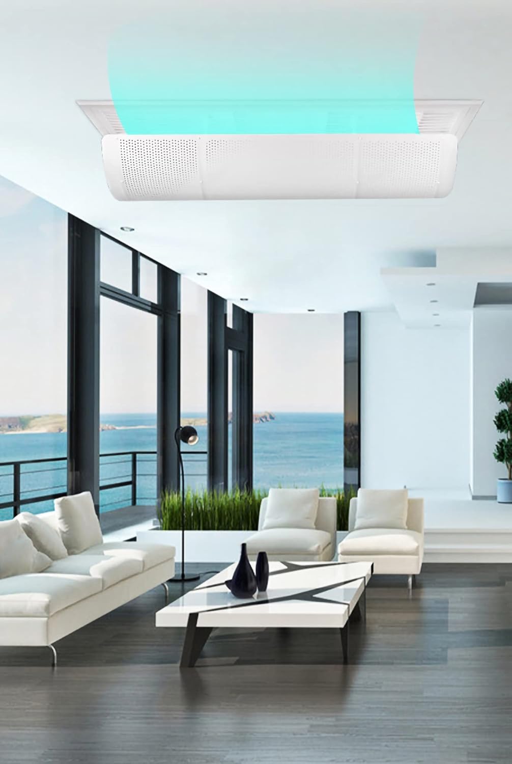 Central Air Conditioner Wind Deflector, Anti Direct Wind Shield, Wind Deflector Air Outlet Baffle, Applicable to Ceiling Type Directional Air Outlet Baffle