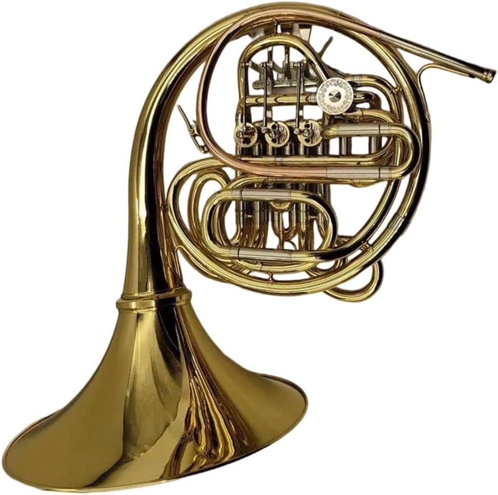 4 Key French Horn Professional 4 Key Bb F Double Row French Horn Brass Gold With Case