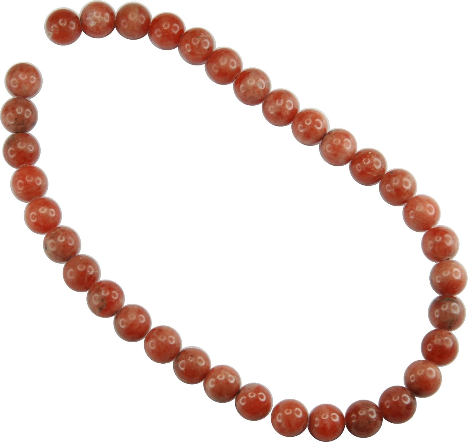 Bead, Rhodochrosite 10mm Round Beads - 15