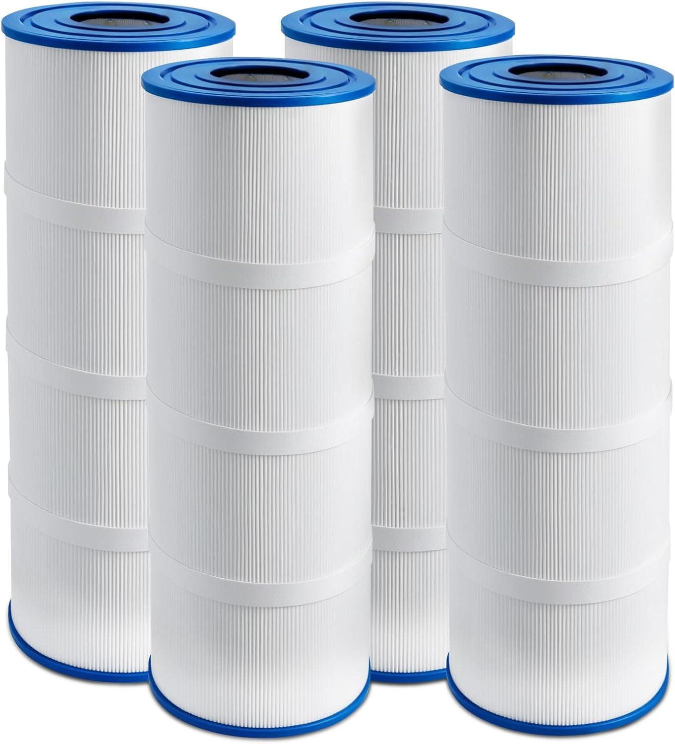Pool & Spa Filter Cartridge 4-pk Replaces Pen tair CCP320, PLFPCC80, Ultral-A5, Unicel C-7470, R173573, Filbur FC-1976, 178580, Clean and Clear Plus 320, 80 sq ft Pleated Fabric Filter Media