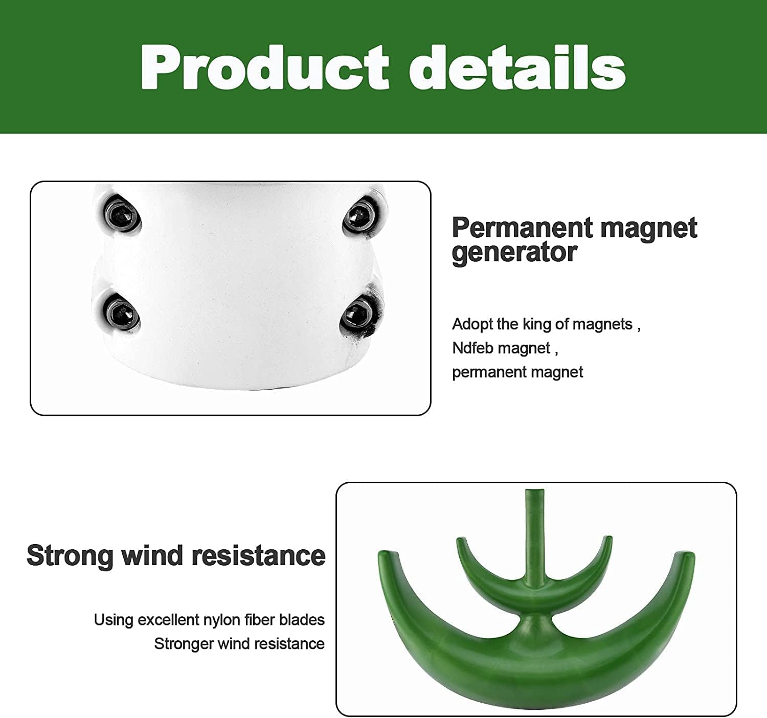 Wind Turbine 9000W 5 Blade Wind Vertical Axis Generator 3 Phase AC Permanent Magnet Generator Wind Generator Kit with Controller