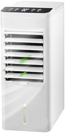 JSDMBD Portable Air Conditioners Portable Evaporative Air Cooler Floor Air Conditioner Cooling Small Electric Fan, Humidification and Purification, Three Speeds, Wide-Angle Swing, Remote Control