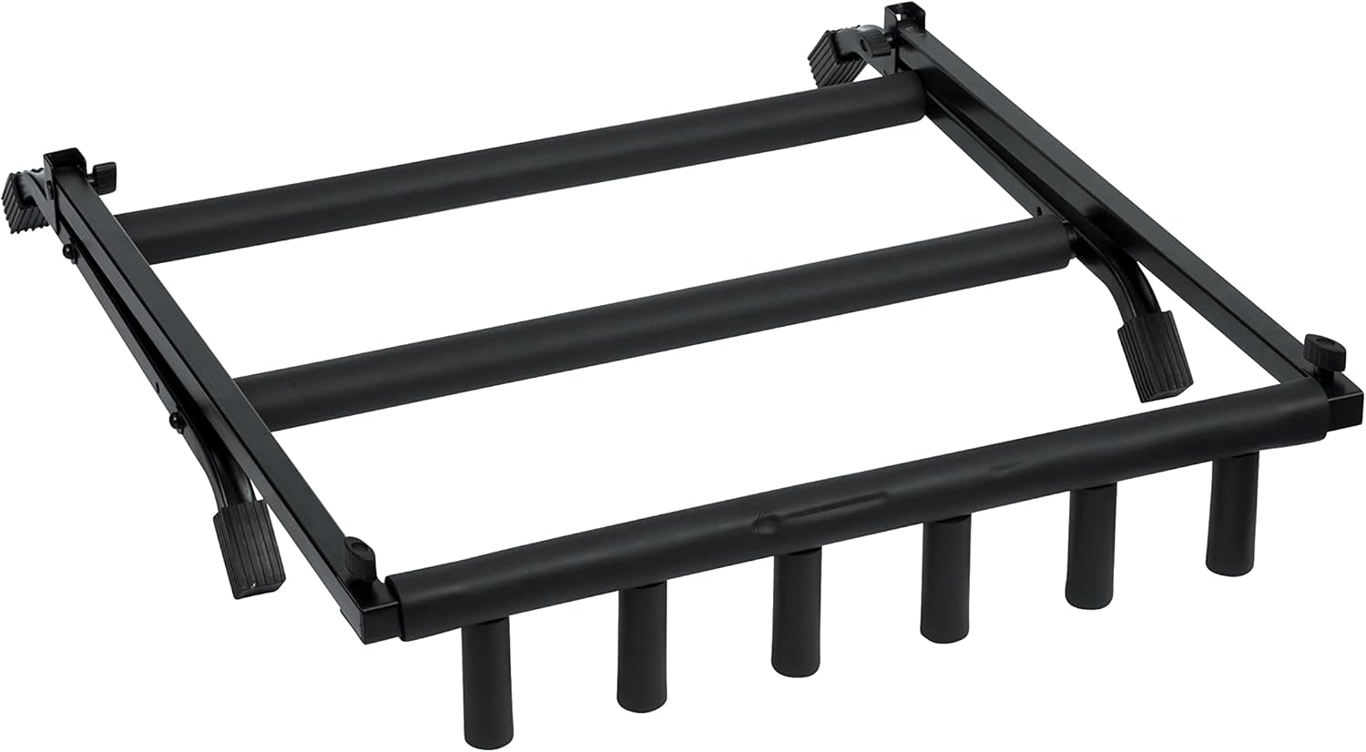 Gator Frameworks Adjustable Guitar Amp Stand; Fits Most Combo Amplifiers (GFW-GTR-AMP) & Rok-It Multi Guitar Stand Rack with Folding Design; Holds up to 5 Electric or Acoustic Guitars (RI-GTR-RACK5)