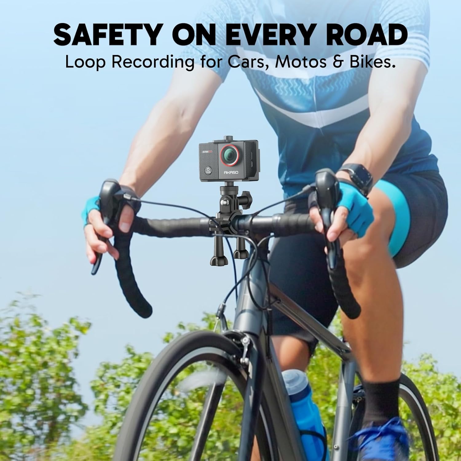 AKASO EK7000 Pro 4K30 Action Camera with Touch Screen EIS 131FT Waterproof Underwater Camera 5X Zoom Remote Control with Waterproof Floating Hand Grip Bundle and Carrying Case Accessories Kit Bundle