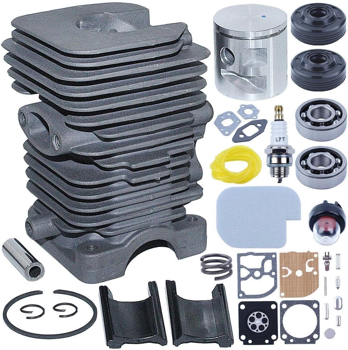 for Cylinder Piston for Poulan PP4218AV PP3816AV SM4218AV SM4518AVX Chainsaw Part