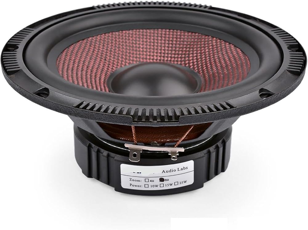 6.5 Inch Audio Car Midrange Bass Speakers 4 8 Ohm 60 W High Power Glass Fiber Music Woofer Loudspeaker DIY Sound System(8 Ohm Speaker)