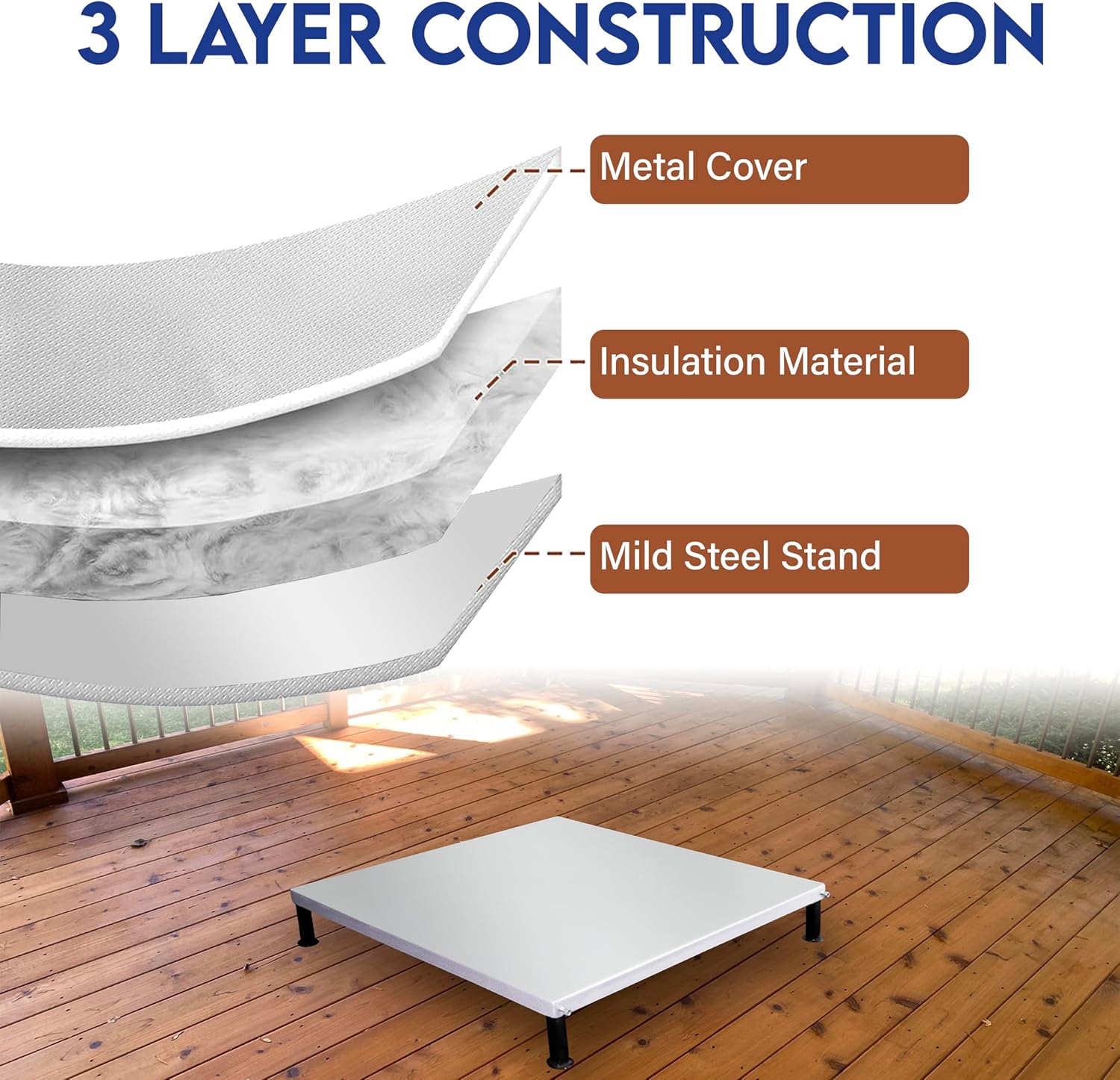 FEBTECH Deck Defender and Grass Guard Fire Pit Heat Shield 26