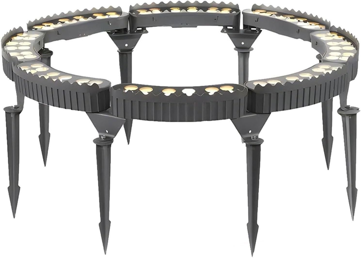 12W LED Ring Tree Hug Light - Landscape Garden Lighting Tree Lamp, 220V Waterproof IP65 Outdoor Tree Spotlight, LED Spotlight Garden Courtyard Landscape Lamp(RGB,8PCS(220V))