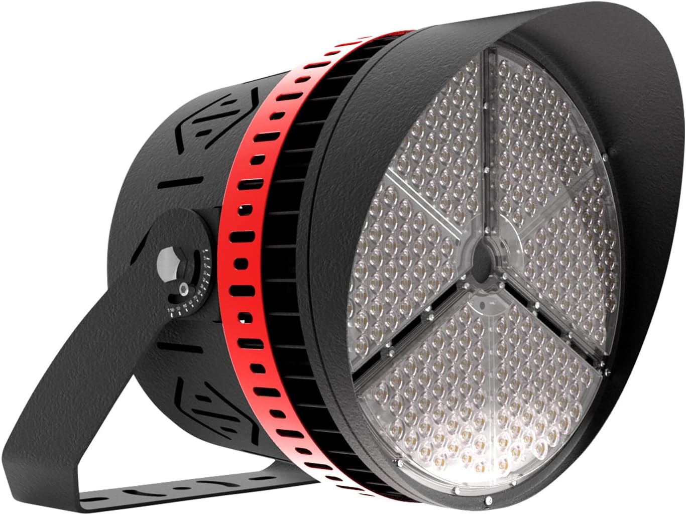 500W LED Stadium Lights with 30° Beam Angle, 120-277V 75000lm Super Bright Outdoor Flood Light (2000W Metal Halide Eqv.), IP66 &10KV Surge LED High Mast Sport Ballpark Lights, UL/DLC Listed