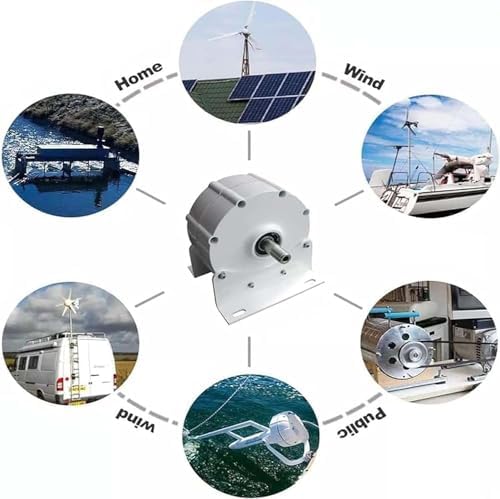 6000W Gearless Permanent Magnet Generator, Low RPM 600R/Min AC Alternator with Controller, Compact & Efficient for Renewable Energy Solutions