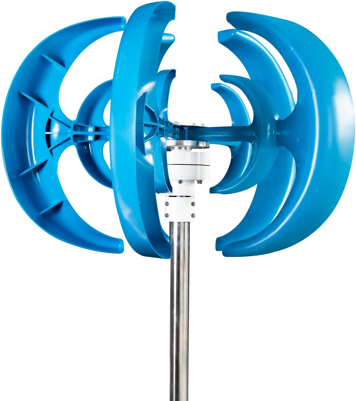 10000W 5 Blades Household Magnetic Levitation Wind Turbine Kit,No Noise 12V-220V Vertical Wind Turbine W/Controller for Home, Garden Lighting