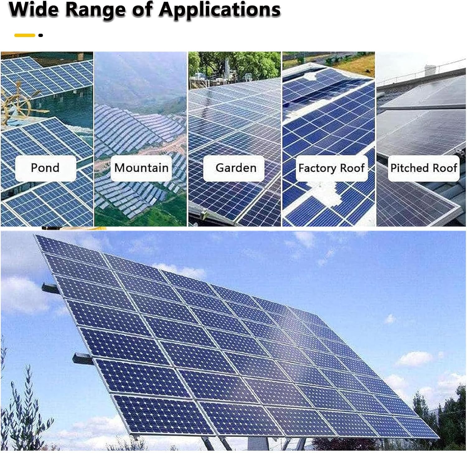 Solar Panel Cleaning Tool, Solar Panel Cleaning Brush and Pole Water Fed Pole Kit, Double Head Automatic Window Glass Washing Equipment for Household & Outdoor,Mains-Version-5.5m