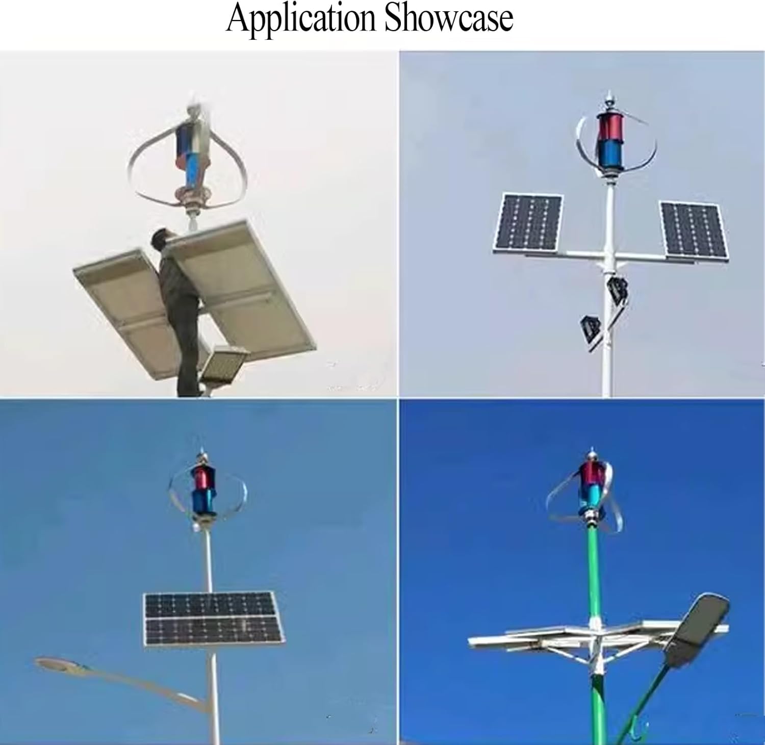 Wind Turbines Generator Kit for Home Vertical Wind Turbines with Controller Three-Phase AC Permanent Magnet Synchronous Generator 12V 24V Wind Generator(100W 24V)