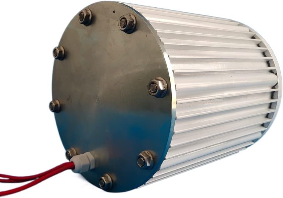 Wind Power Turbine Generator 1kw-10kw Low Speed Gearless Permanent Magnet Generator 24V 48V AC Alternators Use For Wind Turbine Water Turbine (Size : With Base, Color : 96V_1000W 500RPM)