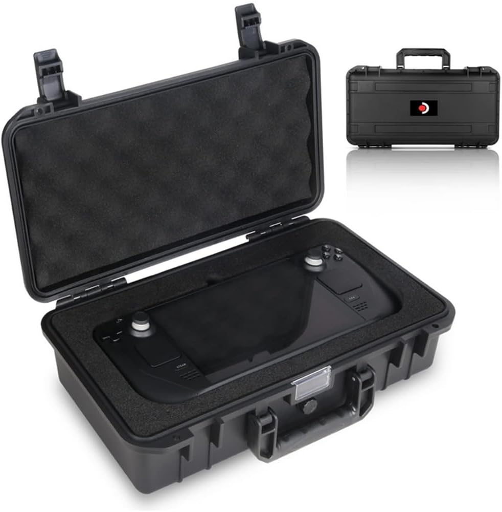 Professional Deluxe Waterproof Storage Bag Soft Lining Hard Travel Case for Steam Deck and Other Accessories