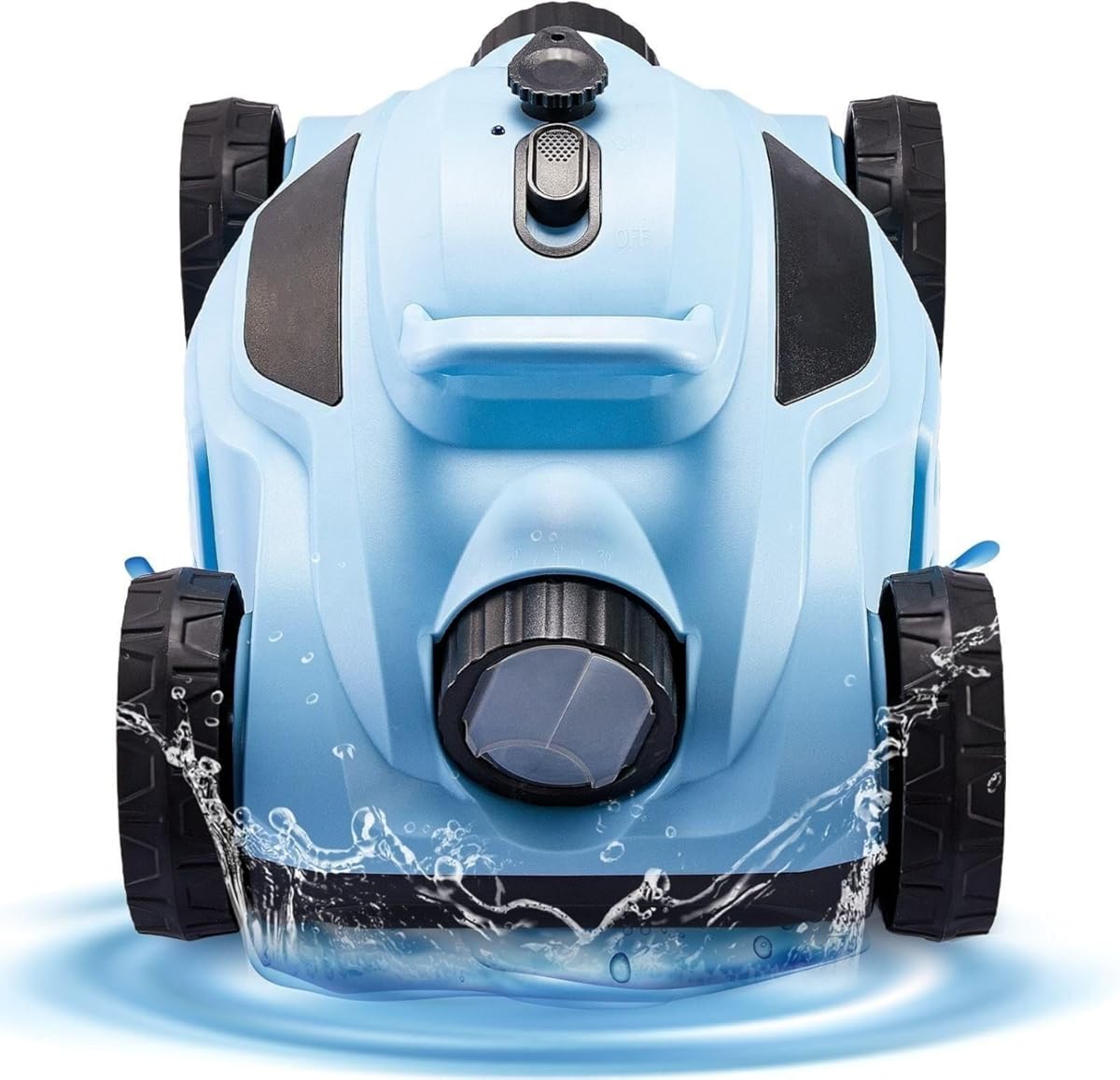 Robotic Pool Cleaners, Auto-Parking, Rechargeable Cordless Pool Vacuum with Strong Suction, 110-Minute Runtime, Easy Access Filter Canister for Above Ground Pools