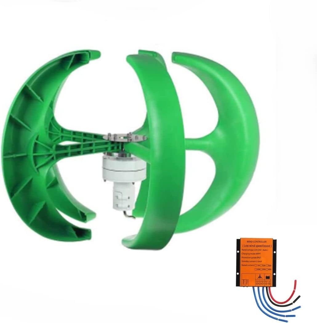 LiuSj JUnSt 8000W 12V/24V/48V 5 Blades Option Vertical Wind Generator,with Controller Wind Turbine Generator Windmill Low Noise for Home Boat Streetlight Roof