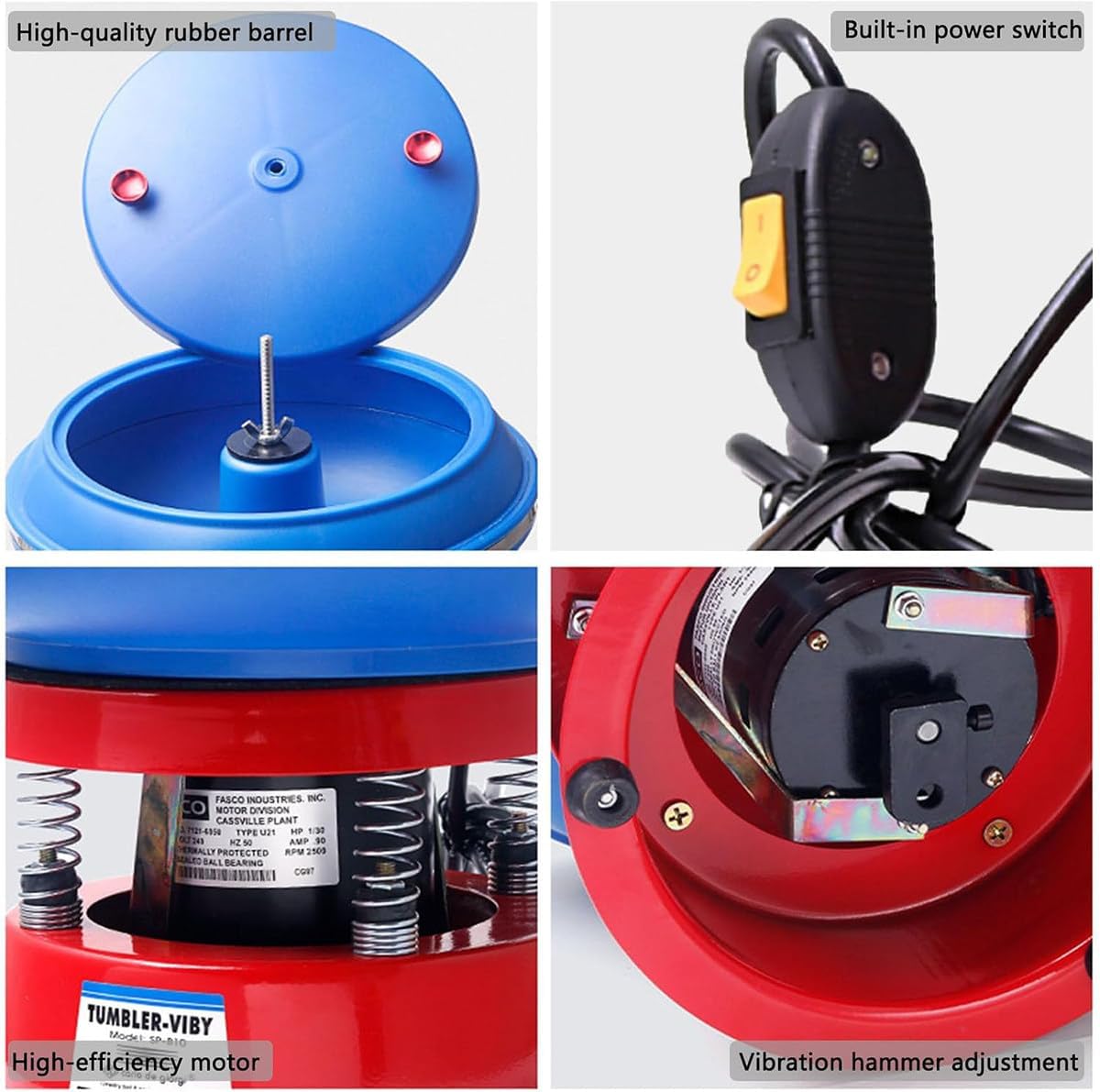 Vibration Polishing Machine, Polishing Shock Absorber Barrel Vibration Grinding Machine, Metal Deburring Machine gem Faceting Machine