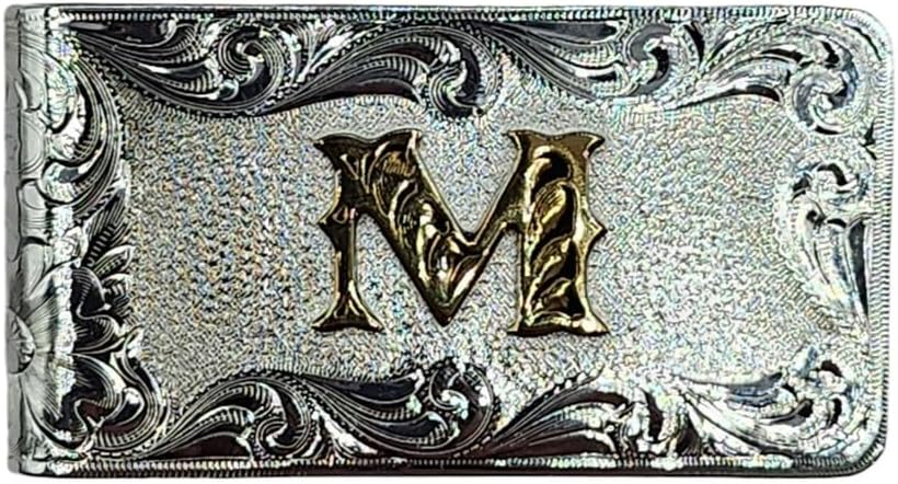 Montana Silversmiths Money Clip Engraved Letter M - Accessories Other