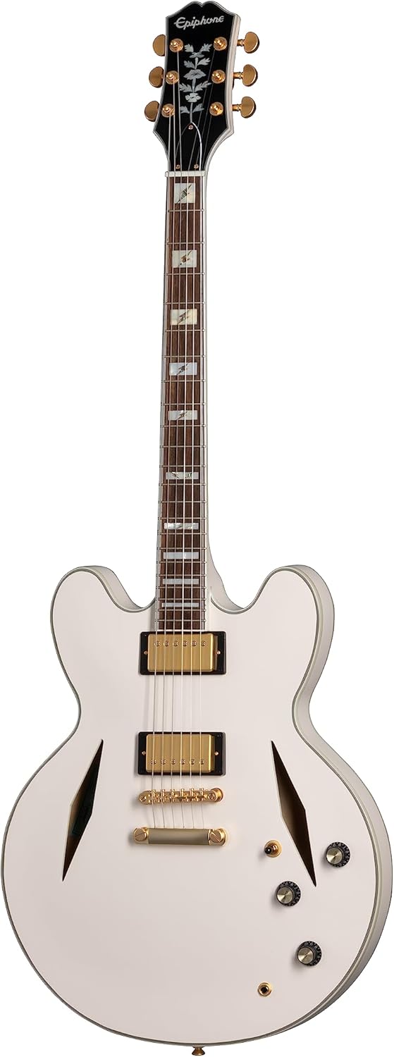 Epiphone Emily Wolfe White Wolfe Sheraton, Aged Bone White with Case